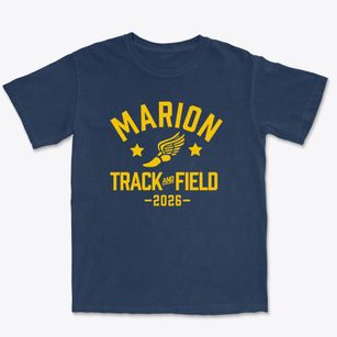 Marion Elementary School Track and Field Premium Heavyweight T-shirt