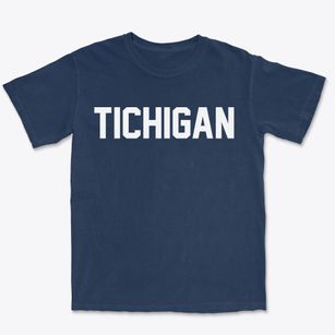 Tichigan Wisconsin Classic Block Premium Heavyweight T-shirt