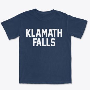 Klamath Falls Oregon Classic Block Premium Heavyweight T-shirt