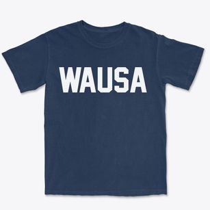Wausa Nebraska Classic Block Premium Heavyweight T-shirt
