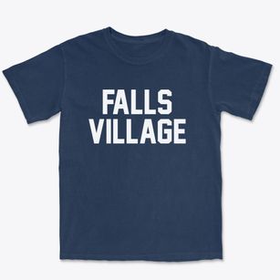 Falls Village Connecticut Classic Block Premium Heavyweight T-shirt