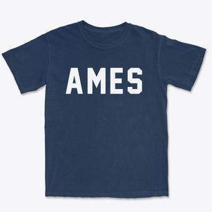 Ames Nebraska Classic Block Premium Heavyweight T-shirt
