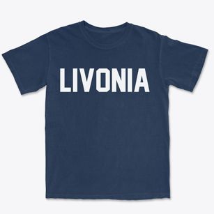 Livonia New York Classic Block Premium Heavyweight T-shirt