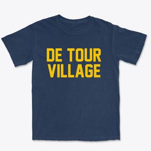 De Tour Village Michigan Classic Block Premium Heavyweight T-shirt