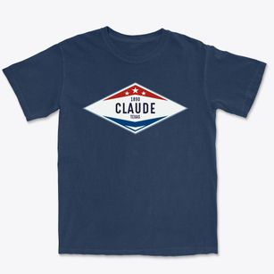 Claude Texas Diamond Star Premium Heavyweight T-shirt