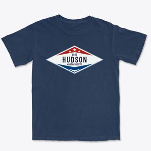 Hudson Massachusetts Diamond Star Premium Heavyweight T-shirt
