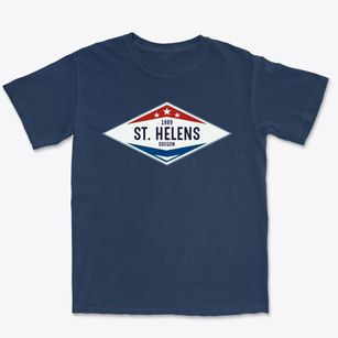St. Helens Oregon Diamond Star Premium Heavyweight T-shirt