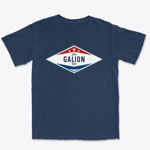 Galion Ohio Diamond Star Premium Heavyweight T-shirt