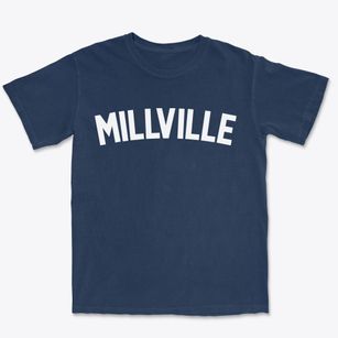Millville Massachusetts Classic Curve Premium Heavyweight T-shirt