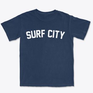 Surf City North Carolina Classic Curve Premium Heavyweight T-shirt