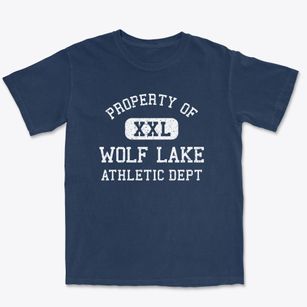 Wolf Lake Minnesota Athletic Dept Premium Heavyweight T-shirt