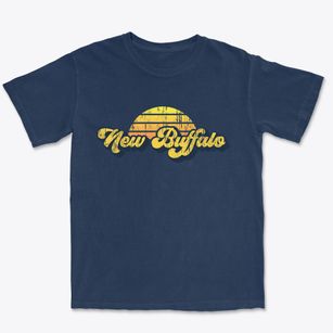New Buffalo Michigan Sublime Sunset Premium Heavyweight T-shirt