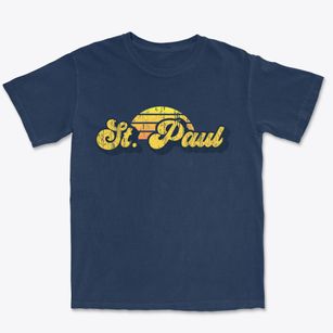 St. Paul Texas Sublime Sunset Premium Heavyweight T-shirt