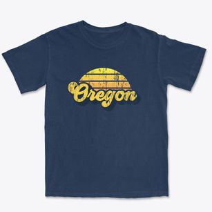 Oregon Ohio Sublime Sunset Premium Heavyweight T-shirt