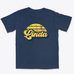 Linda California Sublime Sunset Premium Heavyweight T-shirt