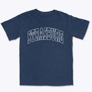 Strasburg Virginia Trendy Block Premium Heavyweight T-shirt