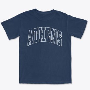 Athens Ohio Trendy Block Premium Heavyweight T-shirt