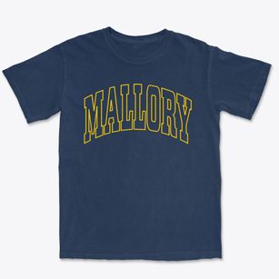 Mallory West Virginia Trendy Block Premium Heavyweight T-shirt