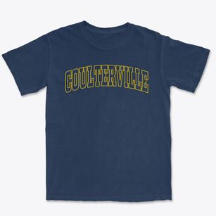 Coulterville California Trendy Block Premium Heavyweight T-shirt