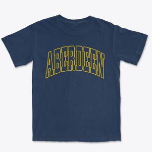 Aberdeen North Carolina Trendy Block Premium Heavyweight T-shirt