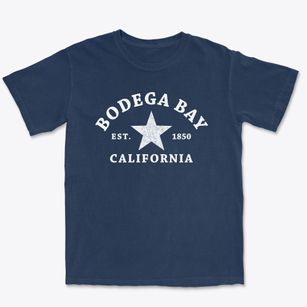 Bodega Bay California Star Premium Heavyweight T-shirt