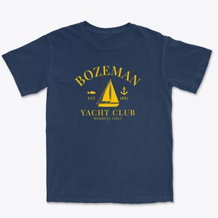 Bozeman Montana Yacht Club Premium Heavyweight T-shirt