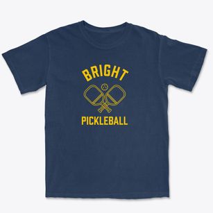 Bright Indiana Pickleball Premium Heavyweight T-shirt