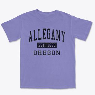 Allegany Oregon Classic Established Premium Heavyweight T-shirt