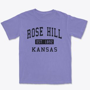 Rose Hill Kansas Classic Established Premium Heavyweight T-shirt