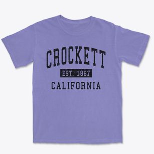 Crockett California Classic Established Premium Heavyweight T-shirt