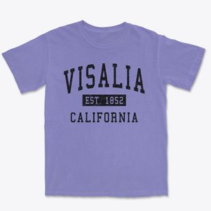Visalia California Classic Established Premium Heavyweight T-shirt