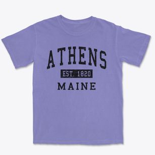 Athens Maine Classic Established Premium Heavyweight T-shirt