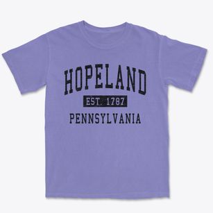 Hopeland Pennsylvania Classic Established Premium Heavyweight T-shirt