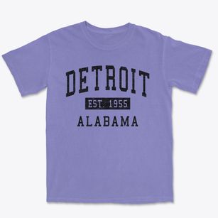 Detroit Alabama Classic Established Premium Heavyweight T-shirt