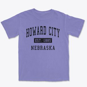 Howard City Nebraska Classic Established Premium Heavyweight T-shirt