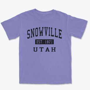 Snowville Utah Classic Established Premium Heavyweight T-shirt