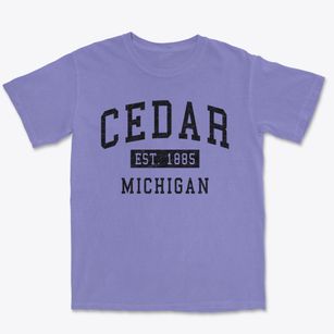 Cedar Michigan Classic Established Premium Heavyweight T-shirt