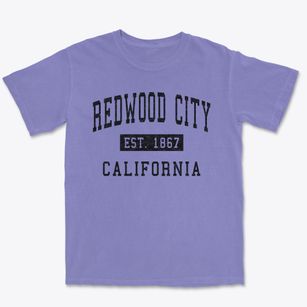 Redwood City California Classic Established Premium Heavyweight T-shirt