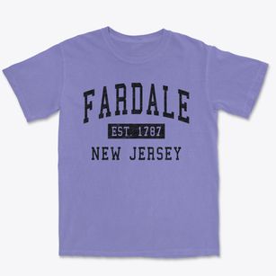 Fardale New Jersey Classic Established Premium Heavyweight T-shirt