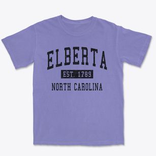 Elberta North Carolina Classic Established Premium Heavyweight T-shirt
