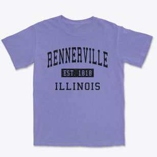 Rennerville Illinois Classic Established Premium Heavyweight T-shirt