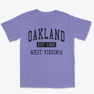 Oakland West Virginia Classic Established Premium Heavyweight T-shirt