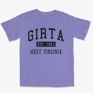 Girta West Virginia Classic Established Premium Heavyweight T-shirt