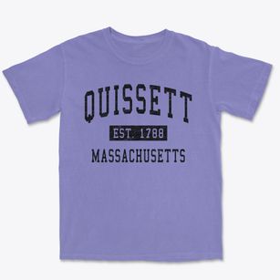 Quissett Massachusetts Classic Established Premium Heavyweight T-shirt
