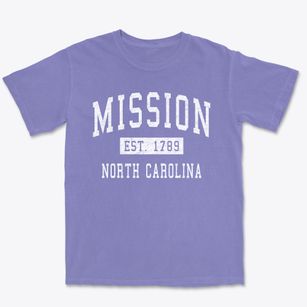Mission North Carolina Classic Established Premium Heavyweight T-shirt