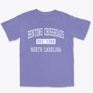 Bentons Crossroads North Carolina Classic Established Premium Heavyweight T-shirt