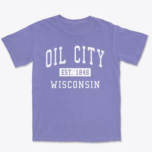 Oil City Wisconsin Classic Established Premium Heavyweight T-shirt