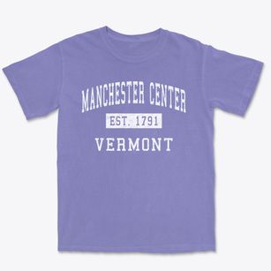 Manchester Center Vermont Classic Established Premium Heavyweight T-shirt