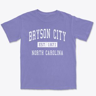 Bryson City North Carolina Classic Established Premium Heavyweight T-shirt