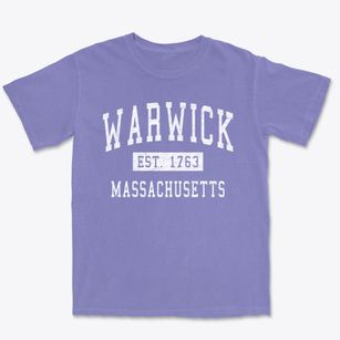 Warwick Massachusetts Classic Established Premium Heavyweight T-shirt